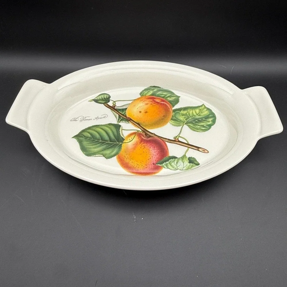 Vtg Portmeirion Pomona Roman Apricot Oval Au Gratin Baking Serving Dish 3